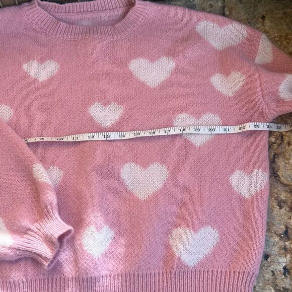 Pink Heart Sweater - Picture 6 of 6